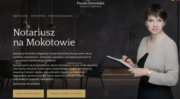 Profesjonalny notariusz na Mokotowie. Dowiedz się, jak się zwracać do notariusza i jakie czynności oferuje kancelaria Magdaleny Pacuły-Ziemińskiej.