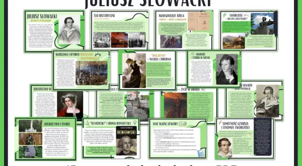 Juliusz Słowacki – polski poeta romantyczny, autor "Kordiana" i "Balladyny". Jego życie i twórczość, pełne tęsknoty za ojczyzną i refleksji nad losem narodu, są kluczowe dla polskiej literatury.