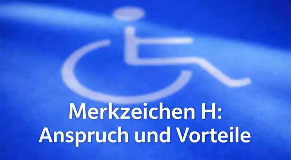 Das Merkzeichen H steht für eine Begleitperson und gewährt Anspruch auf bestimmte Vorteile.
