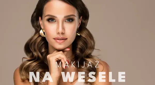 Elegancki, lekki makijaż na wesele podkreślający naturalne piękno. Idealny na ślub i przyjęcie.