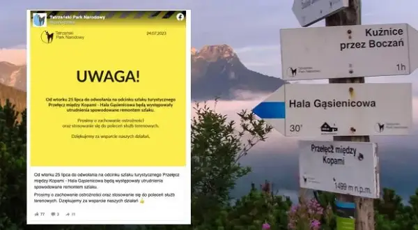 Które szlaki w Tatrach są zamknięte? Aktualne informacje TPN
