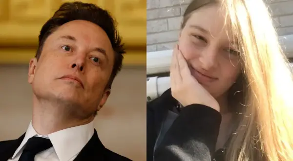Elon Musk i Vivian Jenna Wilson, jego córka, na dwóch oddzielnych zdjęciach.