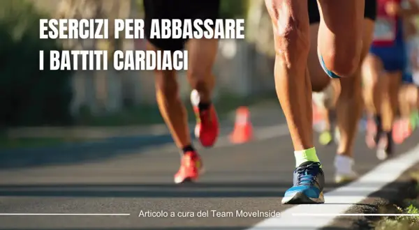 Atleti corrono in una gara, mostrando come abbassare i battiti cardiaci con l'allenamento.