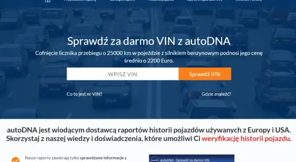 Jak sprawdzić auto po VIN? Wpisz numer VIN, aby zweryfikować historię pojazdu i uniknąć oszustw.