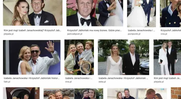 Krzysztof Jabłoński, mąż Izabeli Janachowskiej, na zdjęciach z różnych wydarzeń.