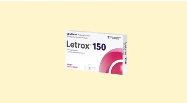 Opakowanie leku Letrox 150. Czy brać Letrox przed badaniem krwi? Warto skonsultować się z lekarzem.