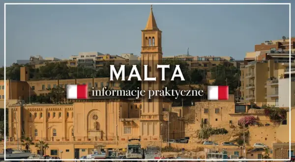 Widok na Maltę z charakterystyczną architekturą i flagą. Planujesz podróż? Sprawdź praktyczne informacje, w tym o walucie Malty.