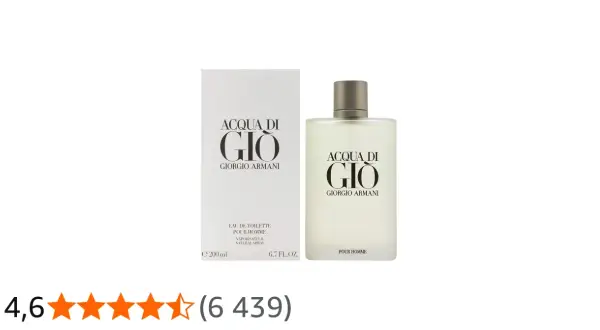 Perfumy męskie Acqua di Gio Giorgio Armani 200ml w eleganckim flakonie i pudełku.