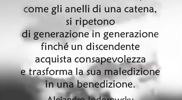 Le sofferenze familiari, come anelli di una catena, si ripetono di generazione in generazione finché un discendente acquista consapevolezza e trasforma la sua maledizione in benedizione. Le conseguenze della mancanza d'amore si spezzano.
