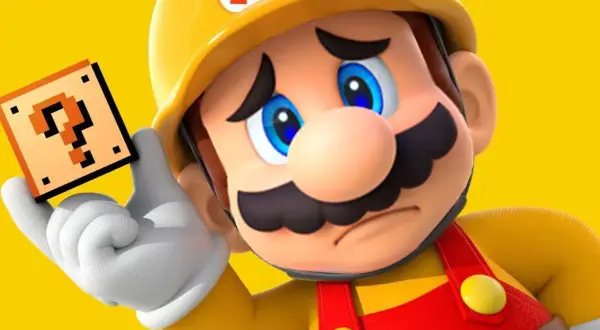 Mario w żółtym kasku i czerwonym ogrodniczkach trzyma znak zapytania. Czy to zapowiedź gry Super Mario na PC?