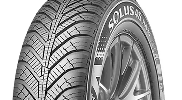 Opona Kumho Solus 4S HA31, doskonała na każdą pogodę. Kumho to znana firma oponiarska.