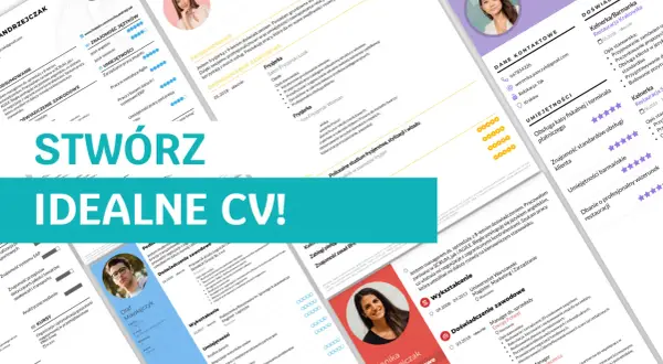 Szablony CV z różnymi sekcjami i elementami graficznymi. Wybierz odpowiednią czcionkę do CV, by stworzyć profesjonalny dokument.