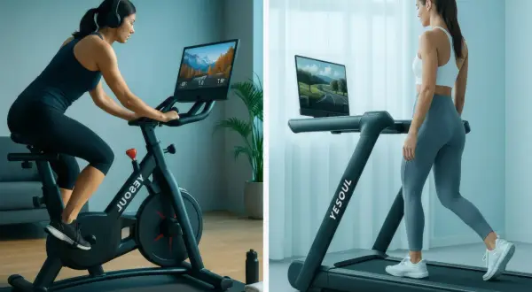 Donna su cyclette e tapis roulant: quale scegliere per allenarsi meglio?