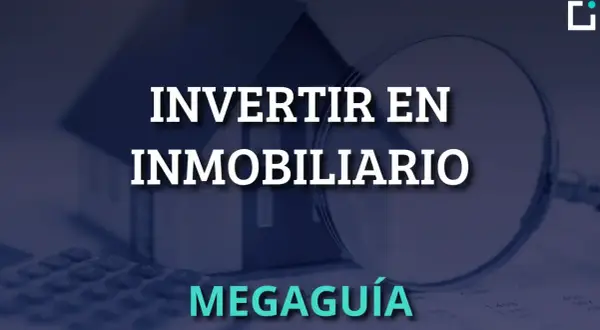 Guía para invertir en inmuebles para alquilar. Casa, lupa y calculadora sugieren análisis y estrategia.