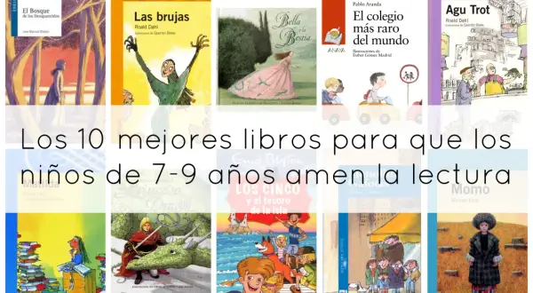 Colección de portadas de libros infantiles, incluyendo "Las brujas" y "El bosque de los desaparecidos", ideales como cuentos para niños de 8 años.