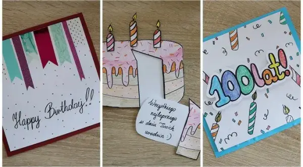 Kartka urodzinowa dla przyjaciółki DIY: pomysły i instrukcje krok po kroku