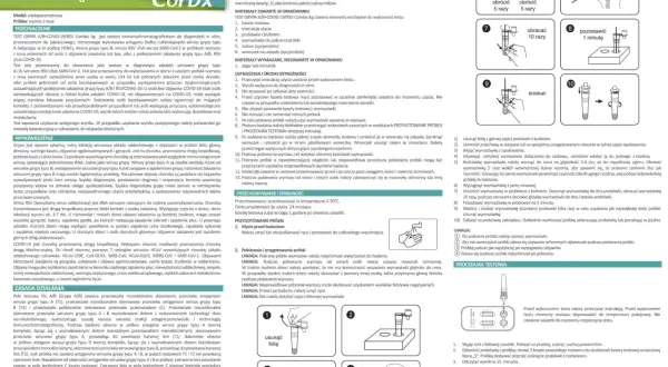 Test Combo Ag na grypę A/B i COVID-19/RSV. Zestaw do samokontroli, zawiera wymazówkę i probówkę.