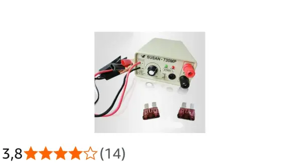 Wędka elektryczna z Chin, model SUSAN-735MP, z zaciskami i bezpiecznikami.