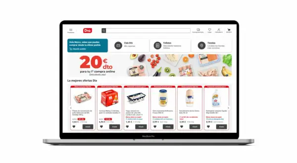 Ofertas y promociones en la web de DIA: 20€ dto. en tu 1ª compra, descuentos en yogur, mayonesa y desodorante.