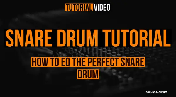 SNARE DRUM TUTORIAL: HOW TO EQ THE PERFECT SNARE DRUM. Lerne, wie du mit EQ den perfekten Snaresound erzielst.