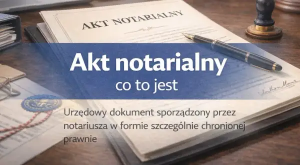 Akt notarialny - urzędowy dokument sporządzony przez notariusza, niezbędny do wielu ważnych czynności prawnych.