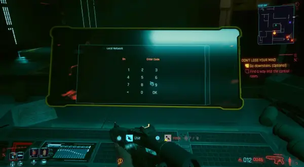 Cyberpunk 2077: Delamain reanimacja. Wpisz kod na panelu, by kontynuować misję.