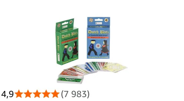 Zestaw kart Dutch Blitz. Poznaj zasady tej szybkiej gry karcianej, idealnej dla całej rodziny.