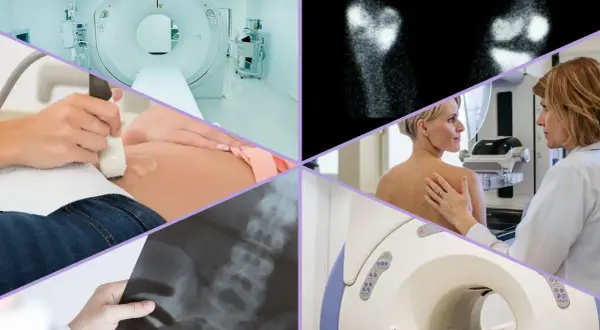 Tomografia, rezonans, USG, mammografia i RTG kręgosłupa – różne metody diagnostyki obrazowej.