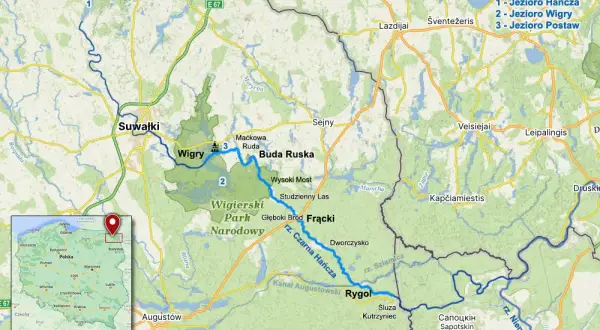 Czarna Hańcza spływ kajakowy mapa – uniknij problemów w trakcie wyprawy