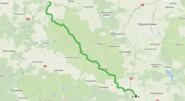 Trasa rowerowa przez malownicze tereny Jury, wiodąca przez lasy i w pobliżu miejscowości takich jak Lubliniec i Koziegłowy. liswarciański szlak rowerowy zaprasza do odkrywania piękna regionu.