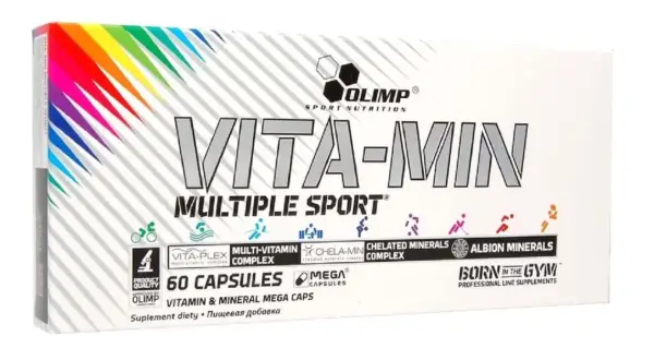 Olimp Vita-Min Multiple Sport - najlepsze witaminy dla mężczyzn, 60 kapsułek. Wsparcie dla aktywnych.