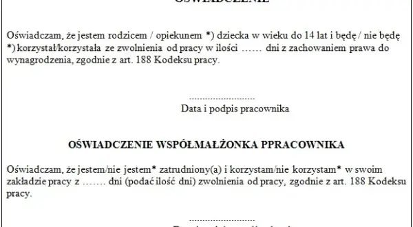 Ile opieki na dziecko w roku? Sprawdź, ile dni przysługuje rodzicom