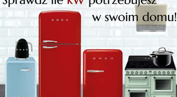 Sprawdź, jaka moc przyłączeniowa do domu jednorodzinnego jest potrzebna, by zasilić stylowe AGD SMEG: lodówki, czajnik i kuchenkę.