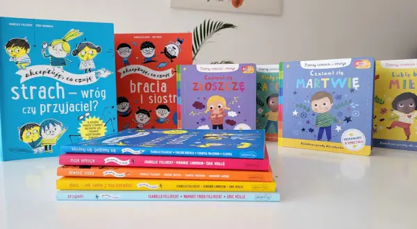 Książeczki o emocjach dla dzieci: "Strach – wróg czy przyjaciel?", "Bracia i siostry", "Czasami się złoszczę", "Czasami się martwię" i inne.