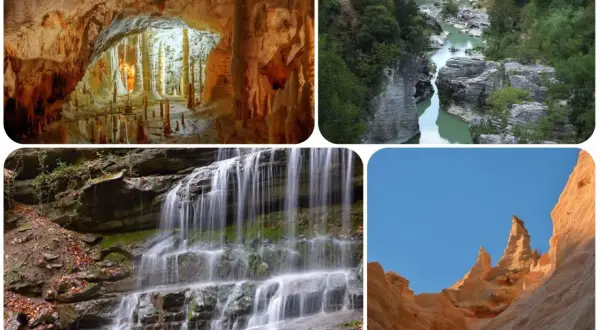 Esplora le meraviglie naturali delle Marche: grotte, cascate, canyon e calanchi. Perfetto per escursioni organizzate Marche.