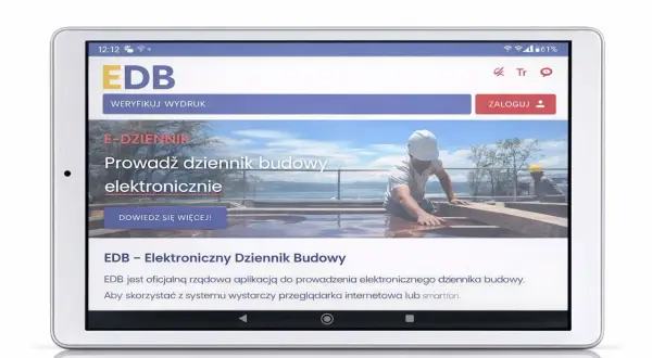 EDB - Elektroniczny Dziennik Budowy. Aplikacja, która ułatwia prowadzenie dziennika budowy. Kto wydaje dziennik budowy? Aplikacja EDB!