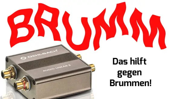 Das Oehlbach Audio Linear 8 Gerät hilft gegen das nervige Brummen, das selbst ein Plattenspieler trotz Erdung haben kann.
