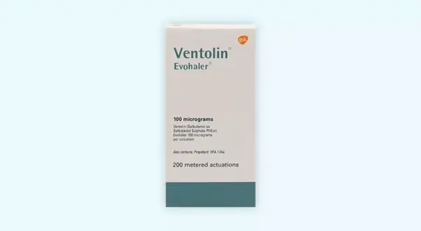 Opakowanie leku Ventolin Evohaler 100 mikrogramów, 200 dawek. Sprawdź aktualną ventolin cena.