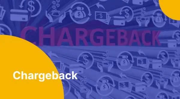Chargeback ile czasu? Grafika przedstawia symbole finansowe i tekst "CHARGEBACK".