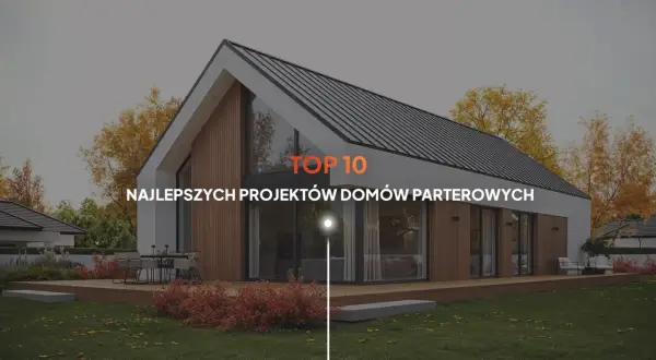 Nowoczesny dom parterowy z drewnianą elewacją i dużymi przeszkleniami. Prezentacja najciekawszych projektów domów parterowych.