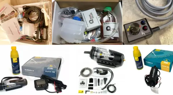 Zestawy do automatycznego smarowania łańcucha motocyklowego: Scottoiler, Q-Man Oiler, eSystem.