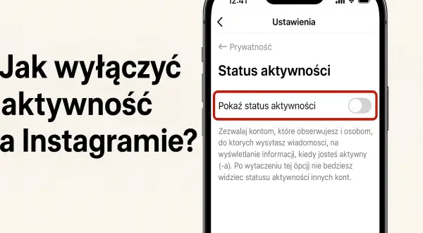 Jak wyłączyć aktywność na IG? Ekran telefonu z ustawieniami prywatności Instagrama, gdzie można ukryć swój status aktywności.