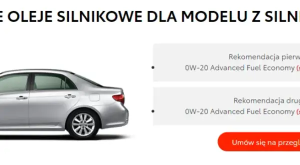 Jaki olej do silnika Toyota Corolla 1.6 benzyna? Sprawdź najlepsze opcje