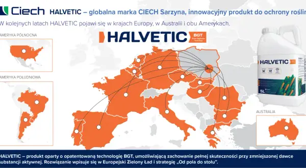 Globalna marka HALVETIC, z technologią BGT, dociera do Europy, Australii i obu Ameryk. Produkt chroni rośliny.