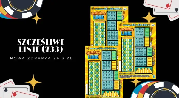 Szczęśliwe Linie zdrapka jak grać? Zobacz, jak możesz wygrać 36x36000 zł! Nowa zdrapka za 3 zł.