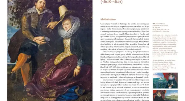 Peter Paul Rubens, flamandzki malarz epoki baroku, na autoportrecie z żoną Izabelą Brandt.