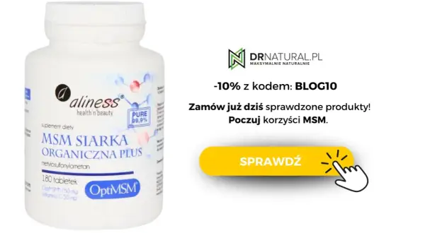 Suplement MSM co to jest i jak może poprawić zdrowie stawów