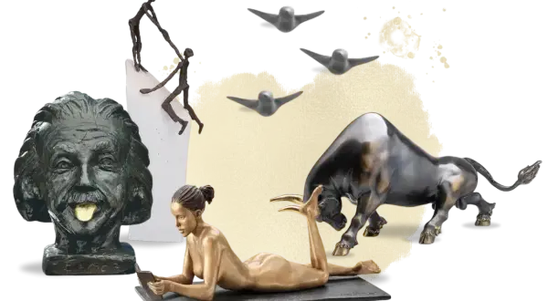Große Skulptur Wohnzimmer: Perfektes Statement-Kunstwerk finden