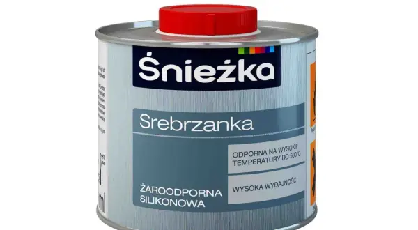 Puszka srebrzanki Śnieżka, żaroodporna silikonowa, odporna na wysokie temperatury do 500°C.