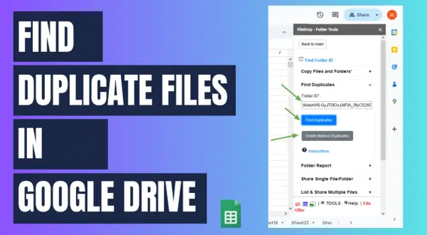 Learn how to delete duplicates in Google Drive with this tool. Find and remove redundant files to free up space.